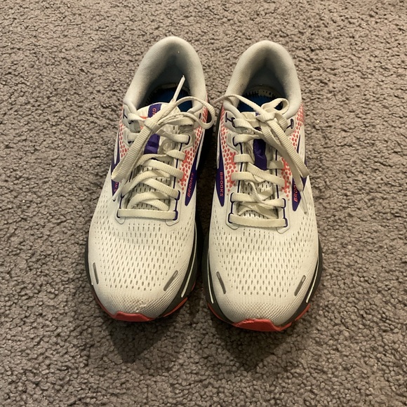 Brooks Women’s Vintage White Purple Sneakers Gym Yoga Running Athletic Shoes, 8 - Picture 5 of 7